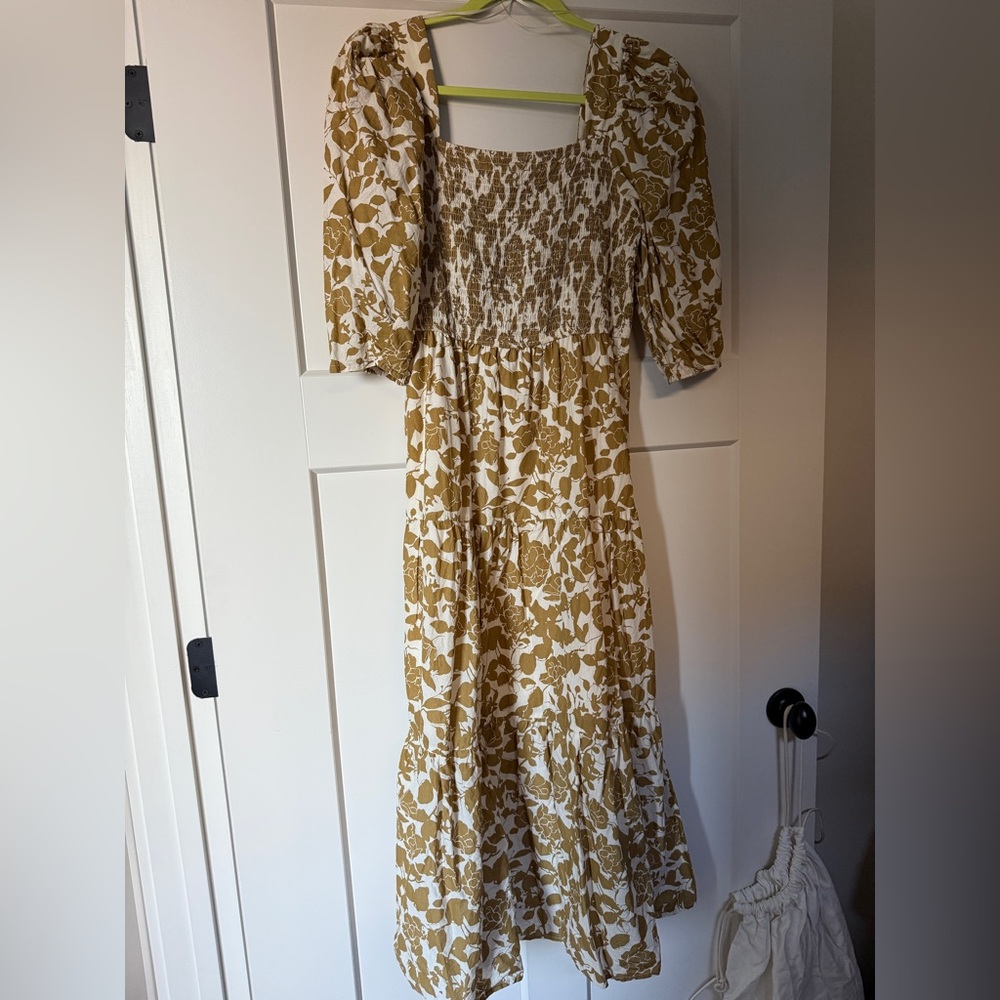 Moon River Puff Sleeve Dress